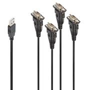 Kable miedziane - CABLE CONVERTER USB TO SERIAL/4PORT 42675 LINDY - miniaturka - grafika 1