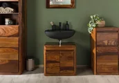 Szafki do salonu - TORONTO Szafka pod umywalkę #315 Palisander lakierowany 60x40x55 cm - miniaturka - grafika 1