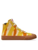 Trampki damskie - Camper Trampki K400541-022 Żółty - miniaturka - grafika 1