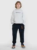 Spodnie i spodenki dla chłopców - 4F Spodnie casual joggery chłopięce - czarne 122 (6-7 lat) - miniaturka - grafika 1