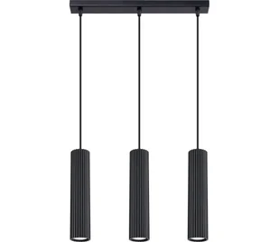 Sollux SL.1575 - Żyrandol na lince KARBON 3xGU10/10W/230V czarny - Lampy sufitowe - miniaturka - grafika 1