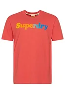 Koszulki męskie - Superdry Koszulka męska z nadrukiem, Cayenne, M - miniaturka - grafika 1