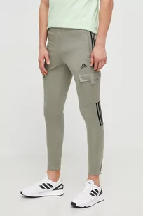 adidas spodnie dresowe TIRO kolor zielony z nadrukiem - Spodnie męskie - miniaturka - grafika 1
