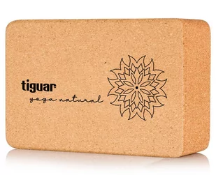 Kostka do jogi korkowa yoga natural tiguar (22,4 x 14,8 x 7,4 cm) - Klocki do jogi - miniaturka - grafika 1