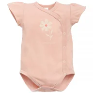 Body dla niemowląt - PINOKIO BODY ROZPINANAE KROTKI REKAW SUMMER GARDEN ROZOWY 56 - miniaturka - grafika 1