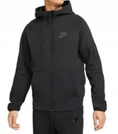 Bluzy męskie - Bluza Sportowa Męska Czarna Rozpinana Nike DD5284-010 r. M - miniaturka - grafika 1
