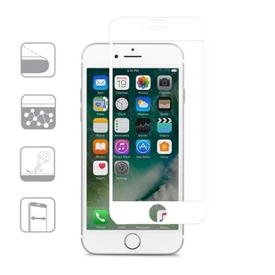 Moshi IonGlass - Szk$76o ochronne na ekran do iPhone 7 / iPhone 6s / iPhone 6 (White) 99MO096002 - Szkła hartowane na telefon - miniaturka - grafika 1