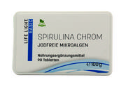 Suplementy naturalne - Life Light SPIRULINA CHROM 90 TABLETEK MIKROALGI BEZ JODU - miniaturka - grafika 1