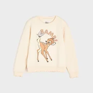 Swetry dla dziewczynek - Sinsay - Bluza Bambi - Kremowy - miniaturka - grafika 1