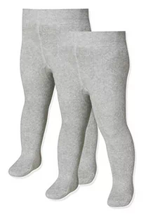 Playshoes Rajstopy termiczne dla dzieci, uniseks, dwupak (2 sztuki), 37 – szary/melanż, 110-116 - Rajstopy - miniaturka - grafika 1