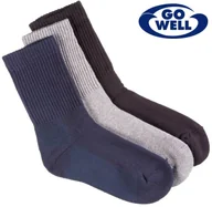 Bielizna lecznicza - Compressana Skarpety zdrowotne odciążające GoWell MED Multi Czarny Rozmiar III 3015-III-07 - miniaturka - grafika 1
