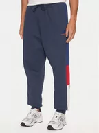 Spodnie sportowe męskie - New Balance Spodnie dresowe MP43522NNY Niebieski Relaxed Fit - miniaturka - grafika 1