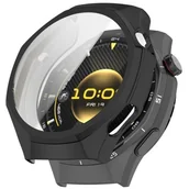 Akcesoria do smartwatchy - SILIKONOWE ETUI Z OSŁONĄ EKRANU DO HUAWEI WATCH GT 6 PRO 46 MM OCHRONA 360°, CZARNE - miniaturka - grafika 1