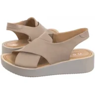 Sandały damskie - Sandały Beżowe 20730/1 122 (NE433-a) Nessi - miniaturka - grafika 1