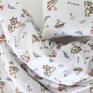 Pościel dla dzieci - Pościel dziecięca - misie marynarze [Rozmiar: 90/120 + 40/60] - miniaturka - grafika 1