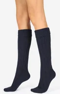 Rajstopy - Podkolanówki damskie granatowe, Kolor granatowy, Rozmiar 35-38, Cerber - Intymna - miniaturka - grafika 1