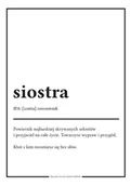 Plakaty - Galeria Plakatu, Plakat, Słownik Wyrazów Bardzo Bliskich, Siostra, 29,7x42 cm - miniaturka - grafika 1