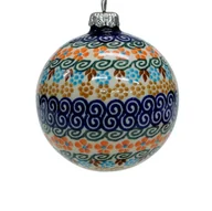 Bombki - Ceramiczna bombka duża Ceramika Bolesławiec - miniaturka - grafika 1