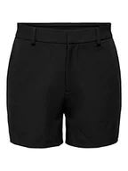 Spodenki damskie - Bestseller A/S Damskie szorty ONLLANA-Berry HW TLR NOOS, czarne, 46, czarny, 46 - miniaturka - grafika 1
