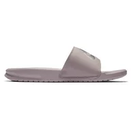 Klapki i japonki damskie - Klapki Nike Benassi Just Do It W 343881-614 szare - miniaturka - grafika 1