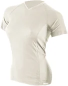 Koszulki sportowe damskie - COOL V-dekolt T-shirt z krótkim rękawem - damski .XS .biały - miniaturka - grafika 1