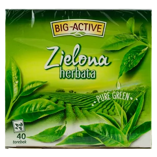 Big-Active Big-Active Zielona herbata Pure Green 72 g (40 x 1,8 g) - Herbata - miniaturka - grafika 1