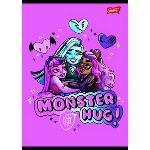 Unipap zeszyt okładka laminowana A5, 16 kartek, krata Monster High - Zeszyty szkolne - miniaturka - grafika 1