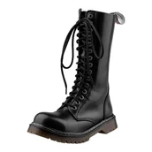 Botki męskie - glany STEADY'S - 15 dziurek, czarne (N-REX/15/FULL) -40 - miniaturka - grafika 1