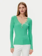 Swetry damskie - Morgan Sweter 201-MBANBI.N Zielony Slim Fit - miniaturka - grafika 1