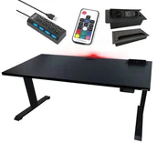 Biurka - Biurko Elektryczne 160X80 Regulowane Nogi Loftowe Metalowe  Producent - miniaturka - grafika 1