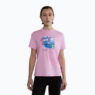 Koszulki i topy damskie - Koszulka damska Napapijri S-Yukon pink pastel - miniaturka - grafika 1