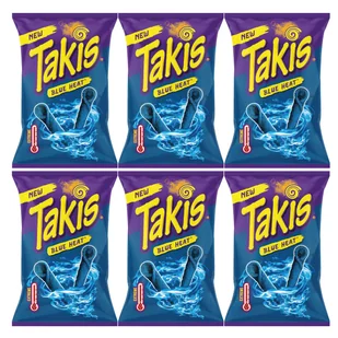 6x Chipsy kukurydziane Tortilla TAKIS Blue Heat 100g - Chipsy - miniaturka - grafika 1