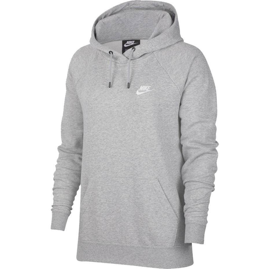 Bluza damska Nike Essentials Hoodie Po Flc szara BV4124 063-XXL
