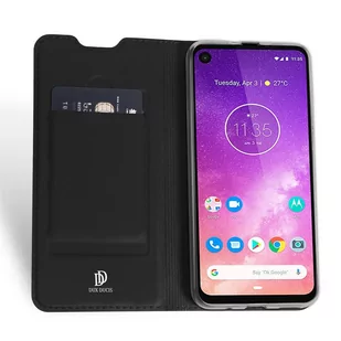 Dux Ducis Skin Pro kabura etui pokrowiec z klapką Motorola One Vision czarny - Etui i futerały do telefonów - miniaturka - grafika 3