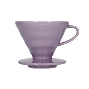 Ceramiczny Drip HarioV60-02 - Fioletowy - Zaparzacze i kawiarki - miniaturka - grafika 1