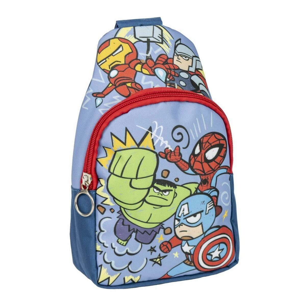 Plecak dziecięcy The Avengers na ramię niebieski 13 x 23 x 7 cm