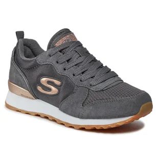 Buty na co dzień damskie SKECHERS RETROS OG 85 GOLDN GURL zamsz - Buty trekkingowe damskie - miniaturka - grafika 1