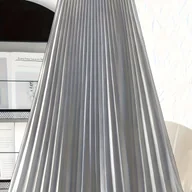 Spódnice - TEMU Elegancka Damska Plisowana Spódnica w Jasnoszare, Bez Elastyczności, Można Prać w Pralce, Uniwersalny Jednolity , Rozkloszowany Dół, Wzór z - miniaturka - grafika 1