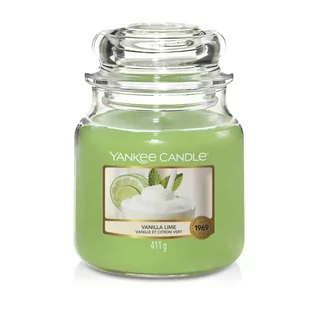 Yankee Candle Świeca zapachowa średni słój Vanilla Lime 411g - Świece - miniaturka - grafika 3