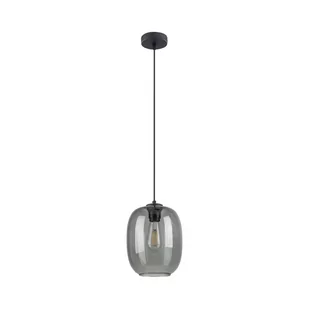 Lampa wisząca ze szklanym, ciemnym kloszem TK 5971 z serii ELIO - Lampy sufitowe - miniaturka - grafika 1