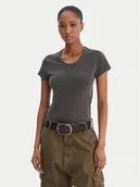 Koszulki i topy damskie - G-Star Raw T-Shirt Eyben D24533-B059 Czarny Slim Fit - miniaturka - grafika 1