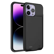 Etui i futerały do telefonów - 7000mAh Przenośne etui ładujące do iPhone'a 14 Pro Ochronny etui na baterie Power Bank Etui na telefon Czarny Style A iPhone 14 Pro - miniaturka - grafika 1