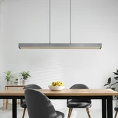 Lampy sufitowe - Globo Lampa wisząca Ethan, możliwość ściemniania, aluminiowy / szary / cynkowy, salon / jadalnia, aluminium, nowoczesny - miniaturka - grafika 1