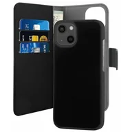 Etui i futerały do telefonów - PURO Wallet Detachable Etui Portfel 2w1 do iPhone 13 Pro (Black) IPC13P61BOOKC3BLK - miniaturka - grafika 1