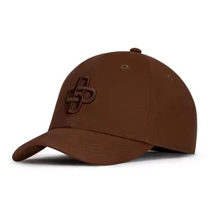 Oblak Męskie czapki z daszkiem Brąz Total Brown Peach Cap Damskie szare regulowane baseball z daszkiem i siatką - Czapka Trucker - Czapki męskie - miniaturka - grafika 1