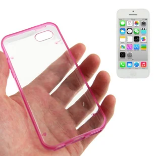 Twarde etui na telefon komórkowy Apple iPhone 5C Różowy - Etui i futerały do telefonów - miniaturka - grafika 1