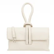 Torebki damskie - Torebka Damska Skórzana Vera Pelle Nodo Ecru - miniaturka - grafika 1