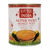 Koncentraty warzywne, przeciery - Pulpa mango słodzona Alphonso Little India 850g - miniaturka - grafika 1