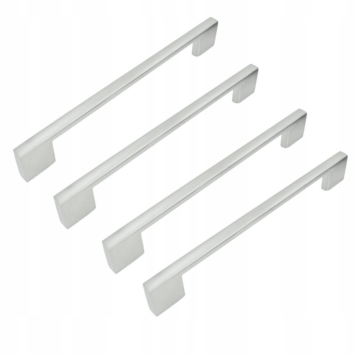 4 x Uchwyt meblowy srebrny 160 mm metalowy uchwyt do szafki