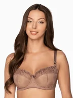 Biustonosze - Biustonosz GAIA Semi-Soft Elena 1107 półusztywniany brązowy (mokka)  75I - miniaturka - grafika 1